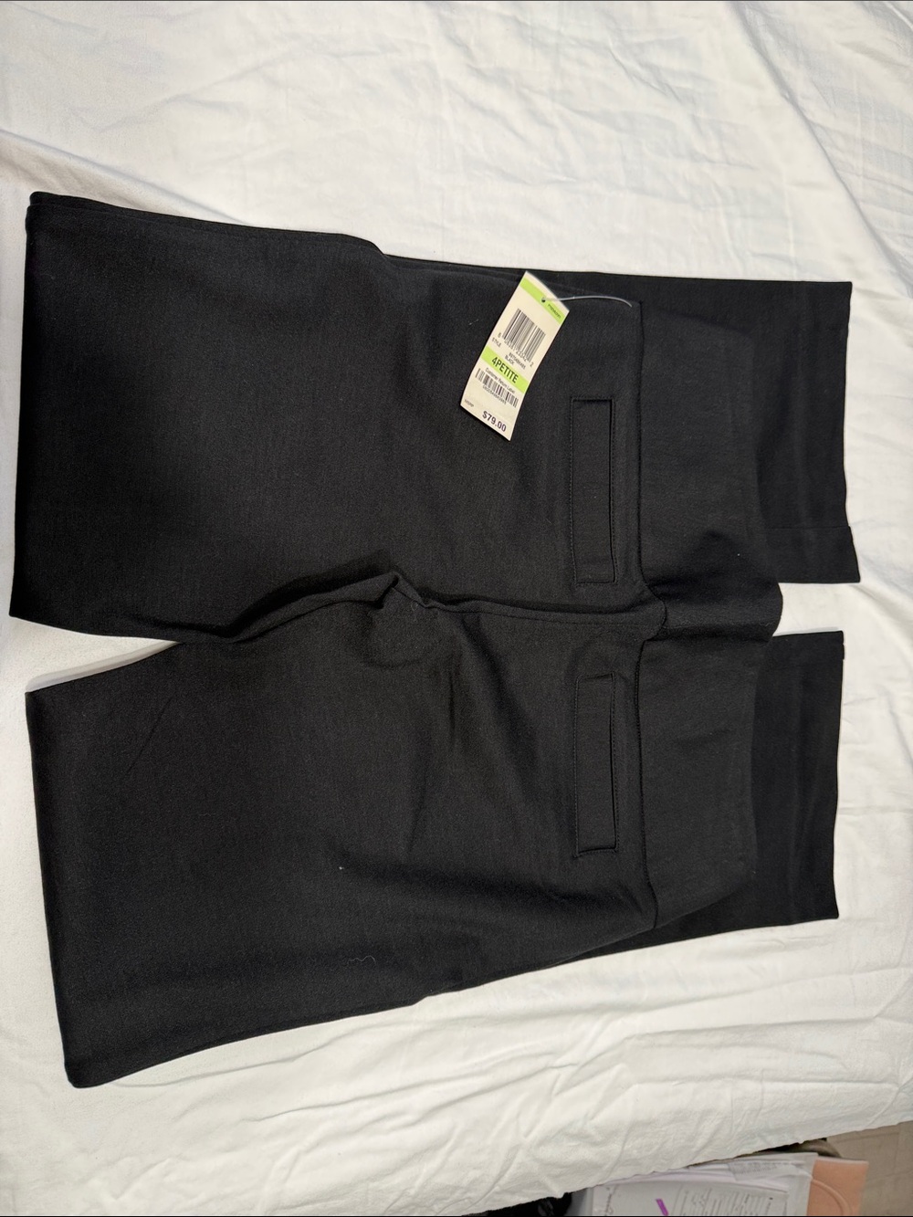 INC International Concepts Black Straight Leg Pants
